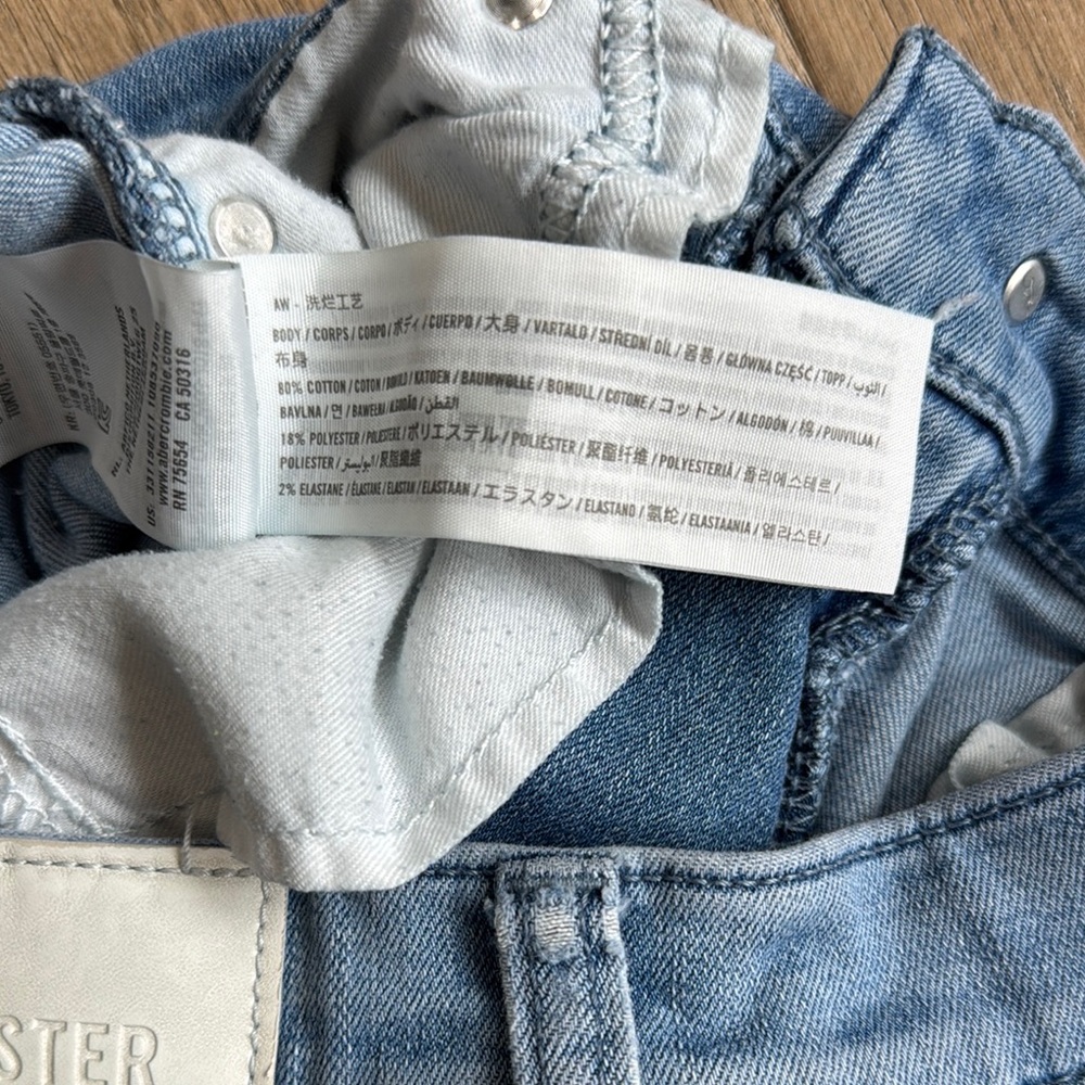 Hollister Blue Skinny Jeans Distressed Size 30x30 - Picture 4 of 6